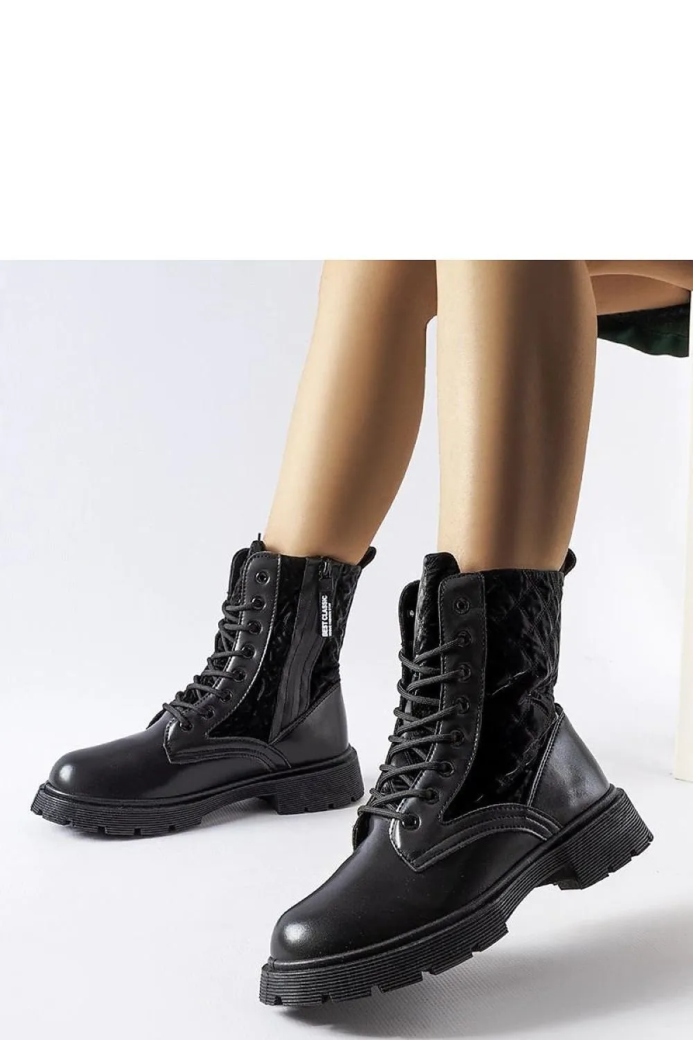 Black Jalbert quilted sneakers