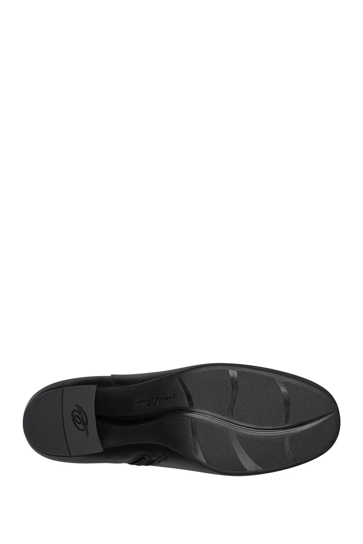 Brandy Black Leather Easy Spirit Ankle Boot