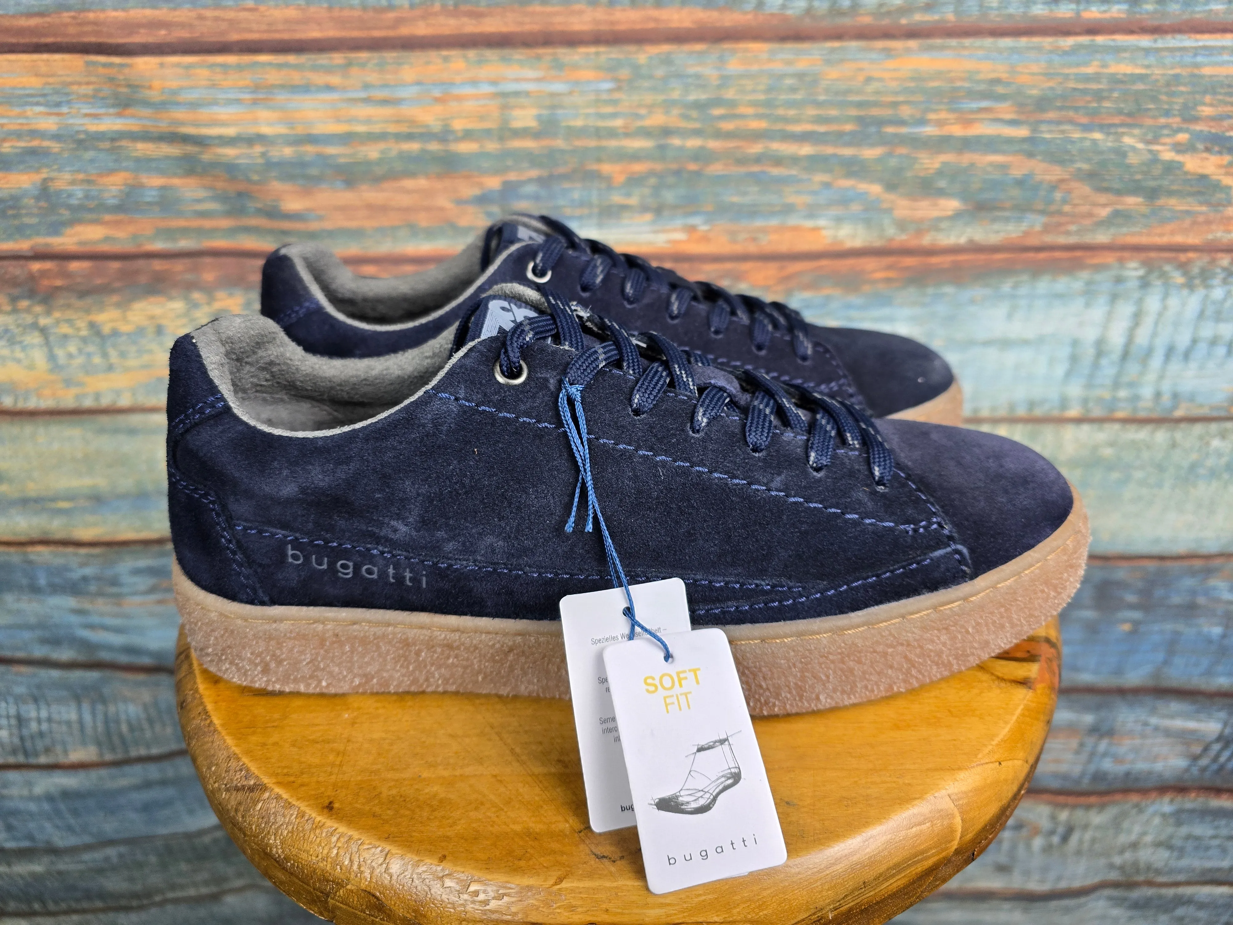 Bugatti Winter Navy Rubber crepe sole sneaker