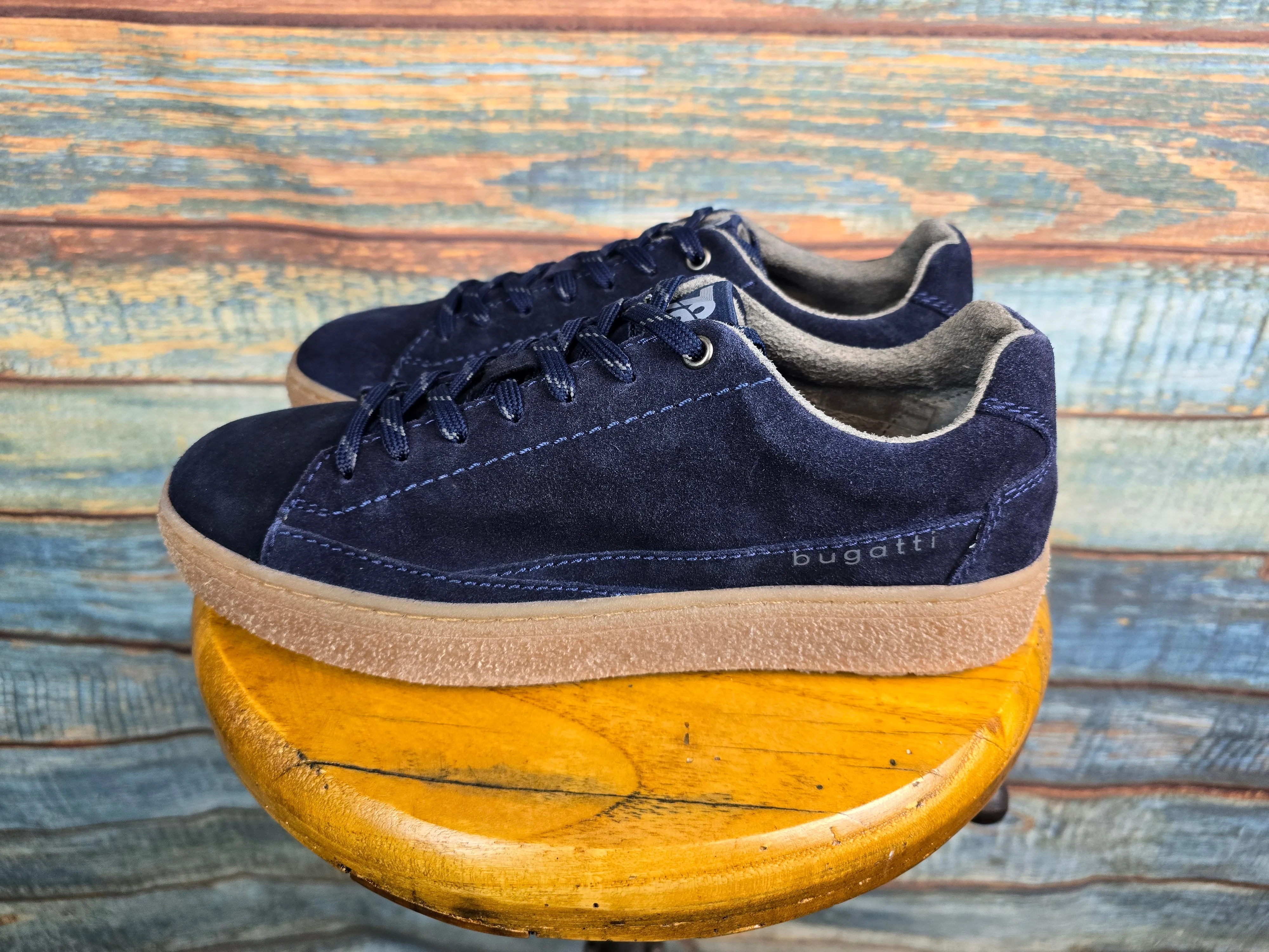 Bugatti Winter Navy Rubber crepe sole sneaker