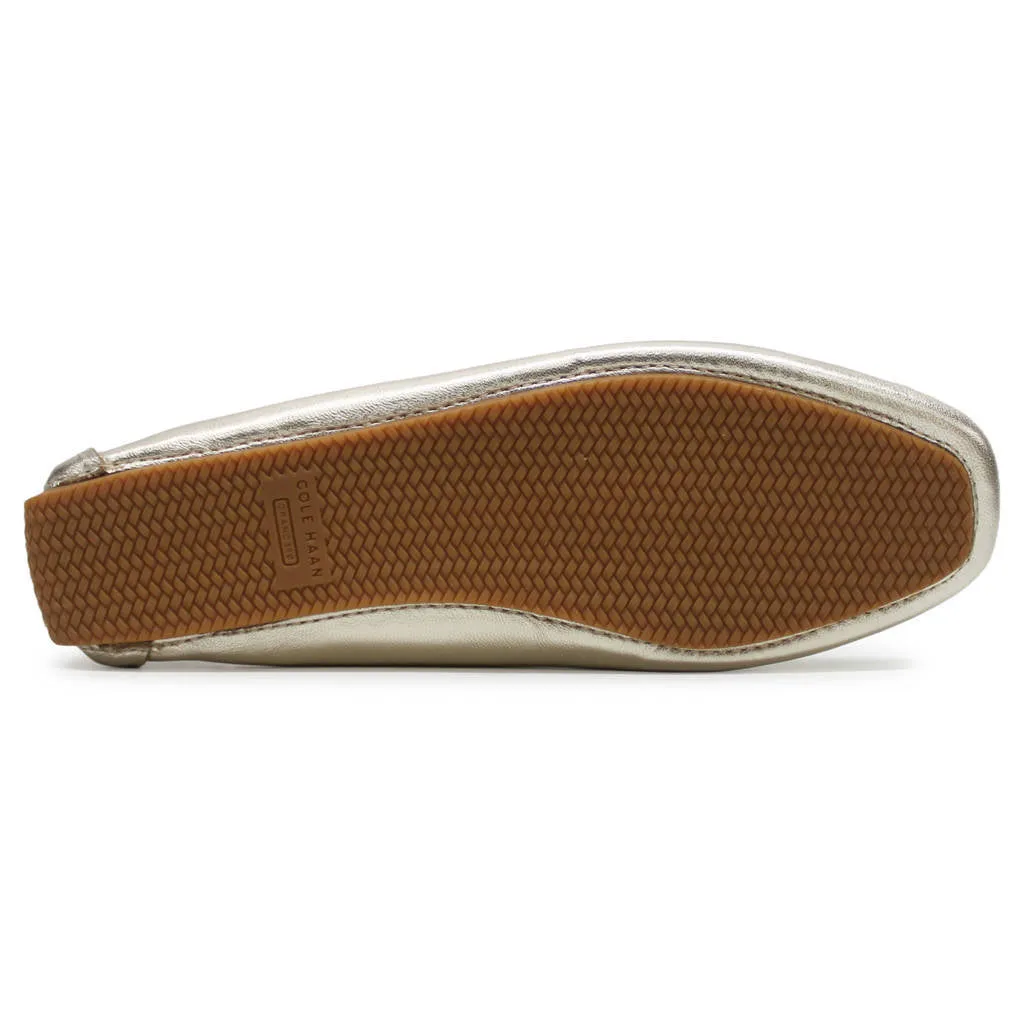 Cole Haan Bellport Bow Driver Leather Women's Loafers Shoes
