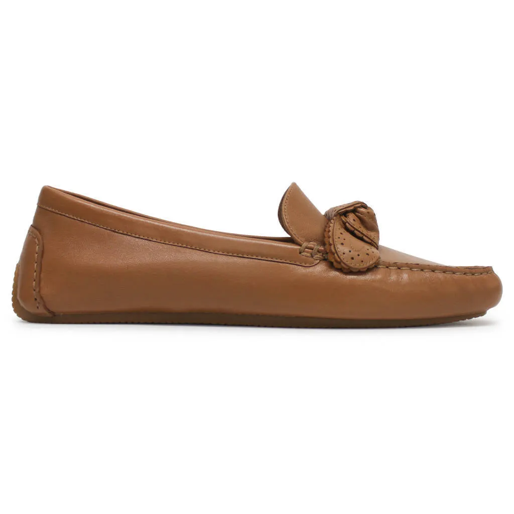 Cole Haan Bellport Bow Driver Leather Women's Loafers Shoes
