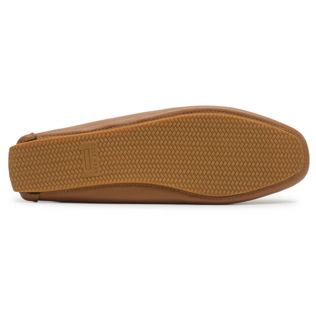 Cole Haan Bellport Bow Driver Leather Women's Loafers Shoes