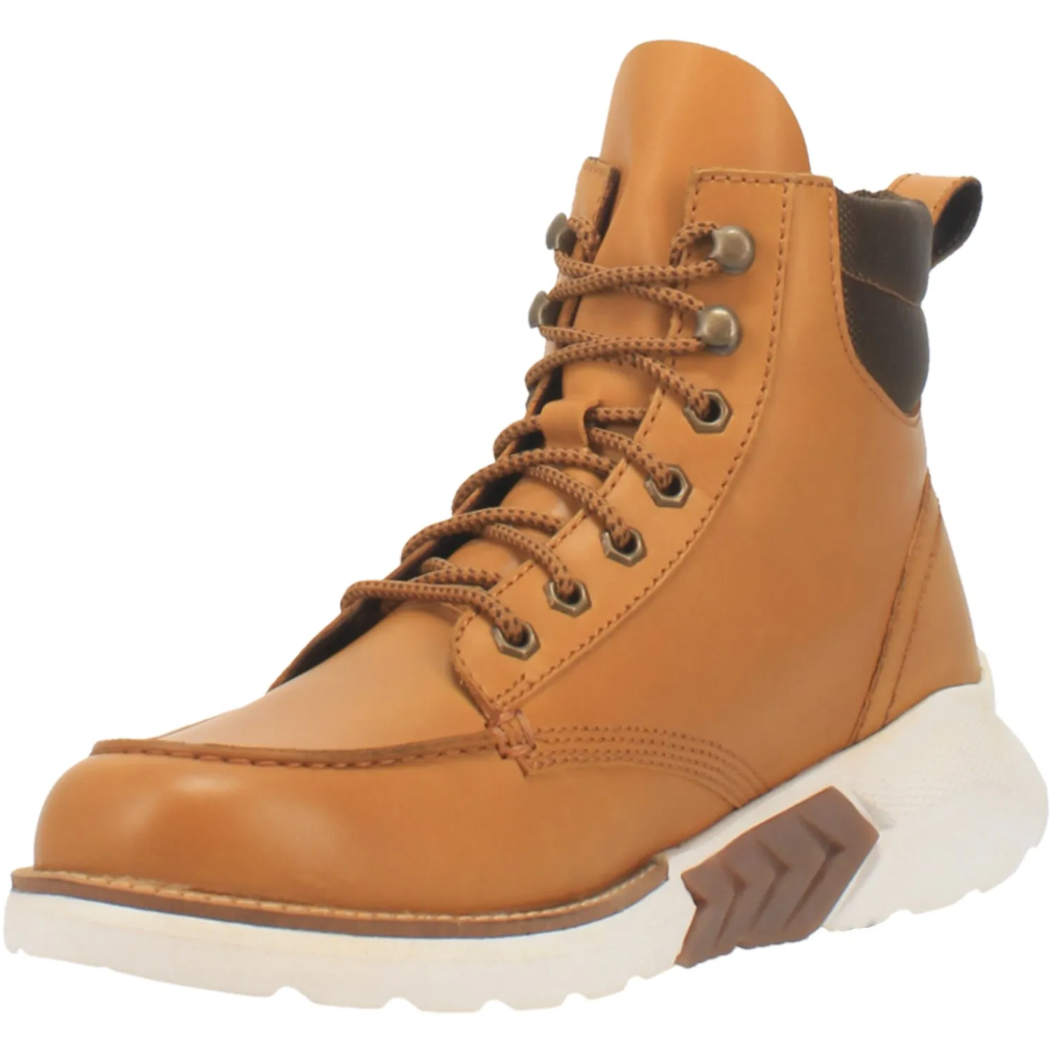 Dingo Mens Tailgate Ankle Boots Leather Saddle