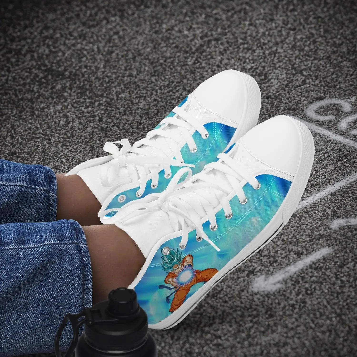 Dragon Ball Z Super Saiyan Blue Goku A-Star Mid Anime Shoes