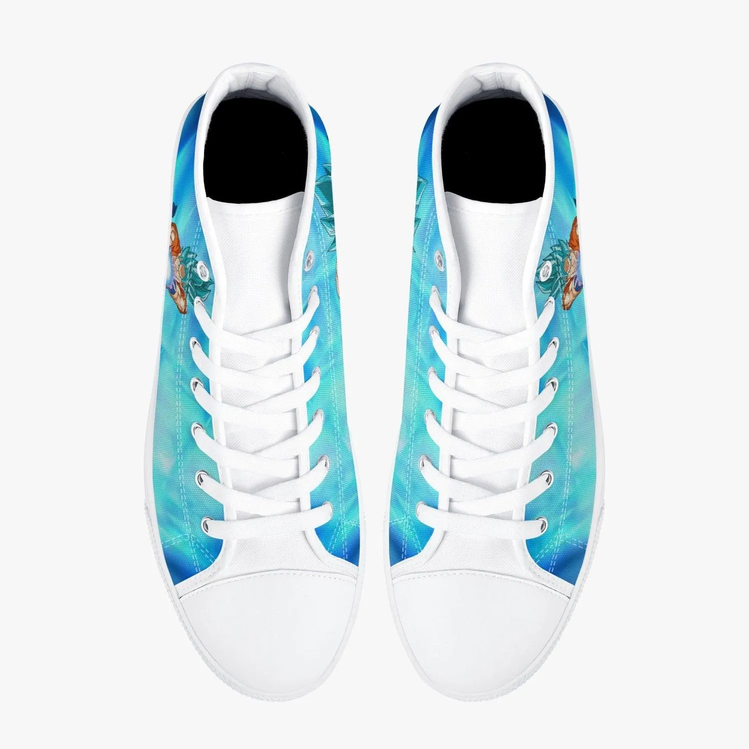 Dragon Ball Z Super Saiyan Blue Goku A-Star Mid Anime Shoes