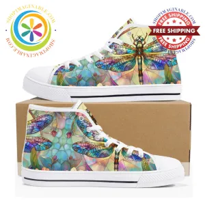 DragonFly Ladies High Top Canvas Shoes