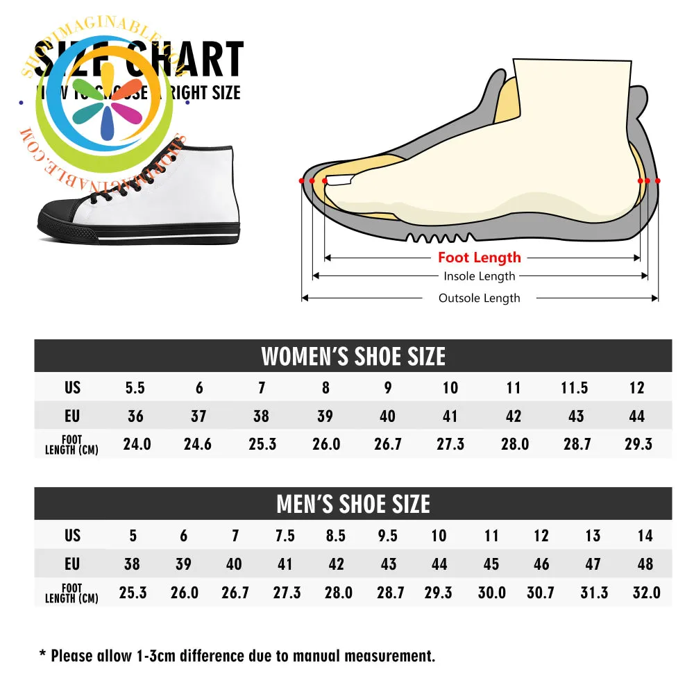 DragonFly Ladies High Top Canvas Shoes