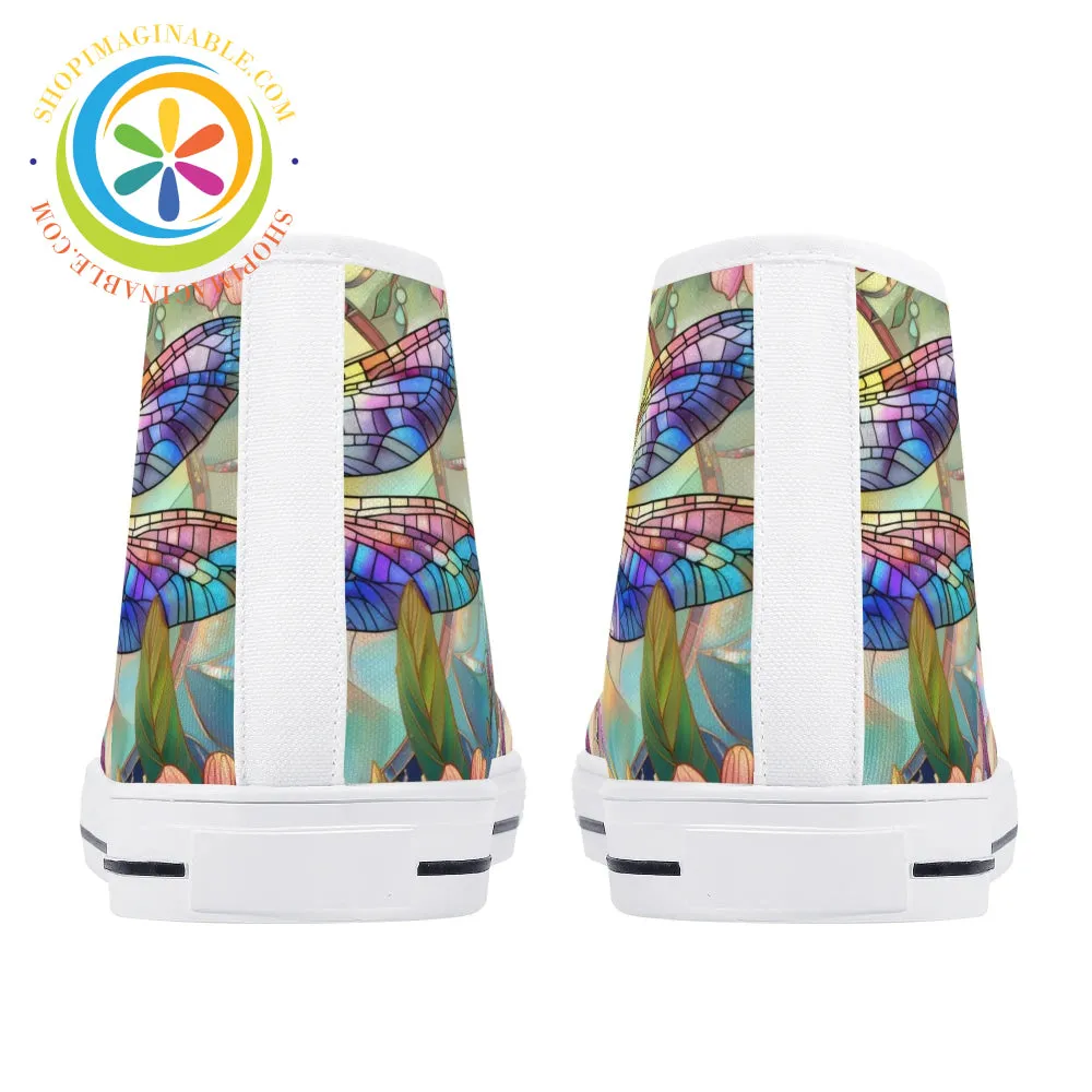DragonFly Ladies High Top Canvas Shoes