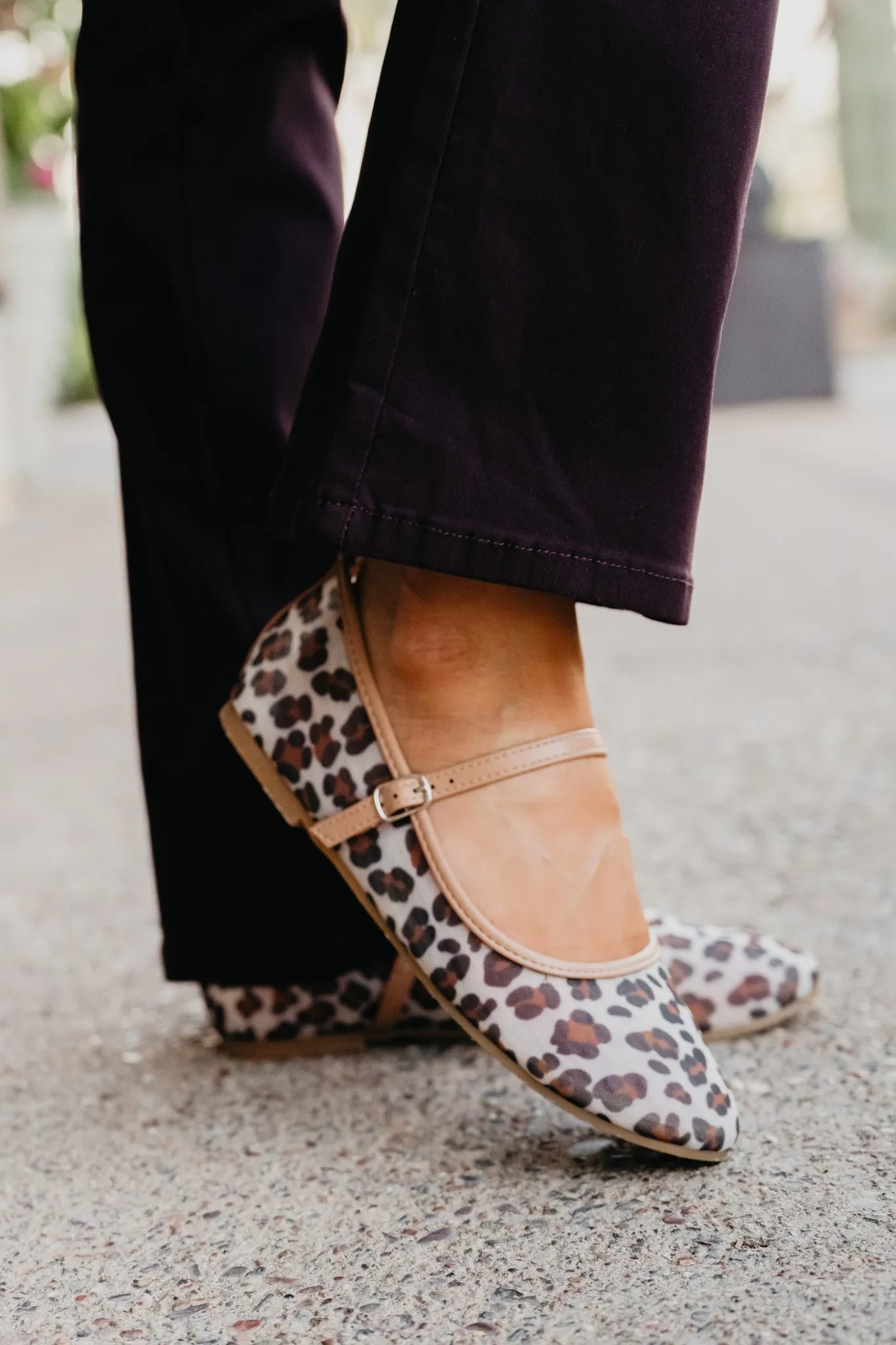 Effortless Mesh Ballet Flats - Leopard