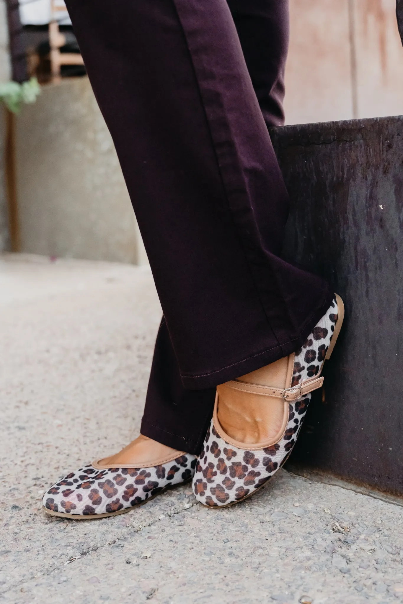 Effortless Mesh Ballet Flats - Leopard