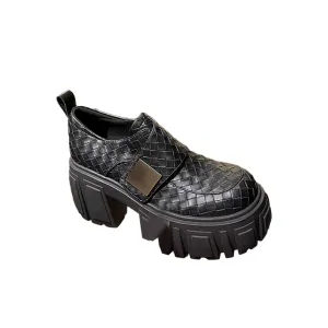 HOVRI Braided Platform Oxfords