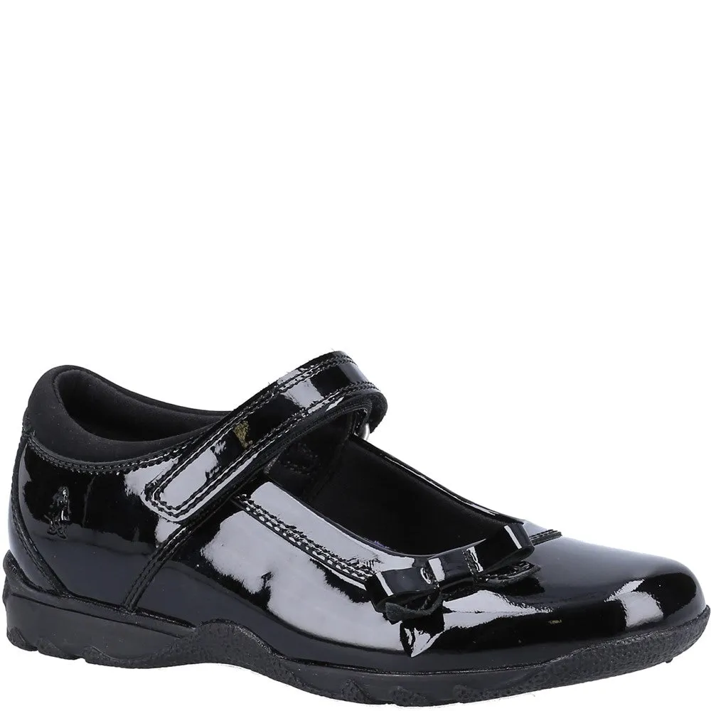Hush Puppies Carrie Junior Patent School Shoes