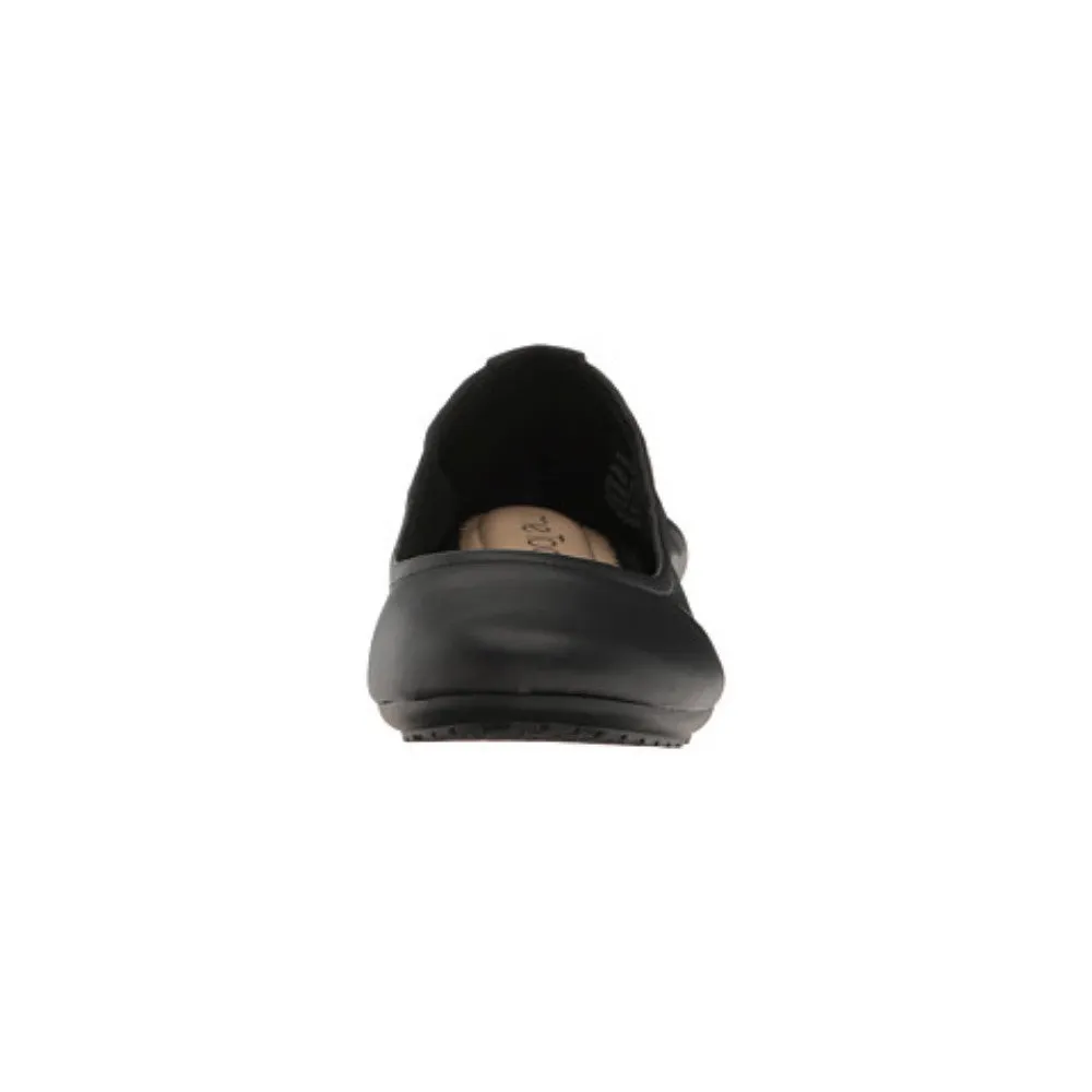 Janell Black Me Too Leather Ballerina Flats