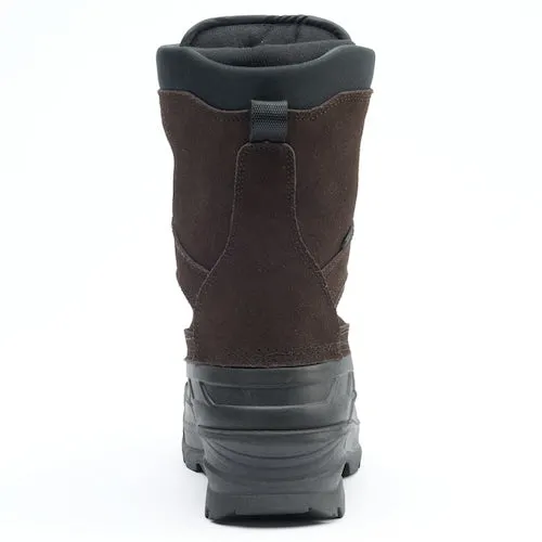 Kamik Men's Nationplus Snow Boot Dark Brown Lace Up Fur Lined Insulated Boots (8, Dark Brown)