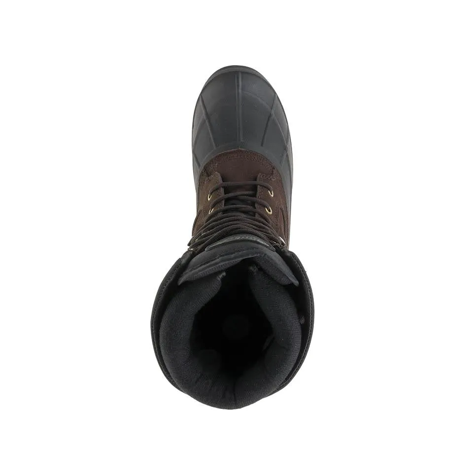 Kamik Men's Nationplus Snow Boot Dark Brown Lace Up Fur Lined Insulated Boots (8, Dark Brown)