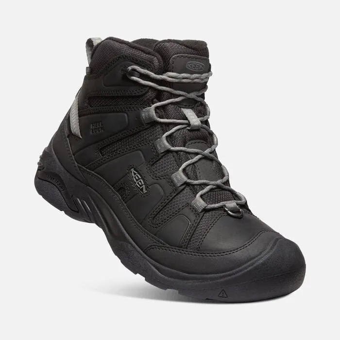 Keen Men's Circadia Mid Polar Boots- Black/ Steel Grey
