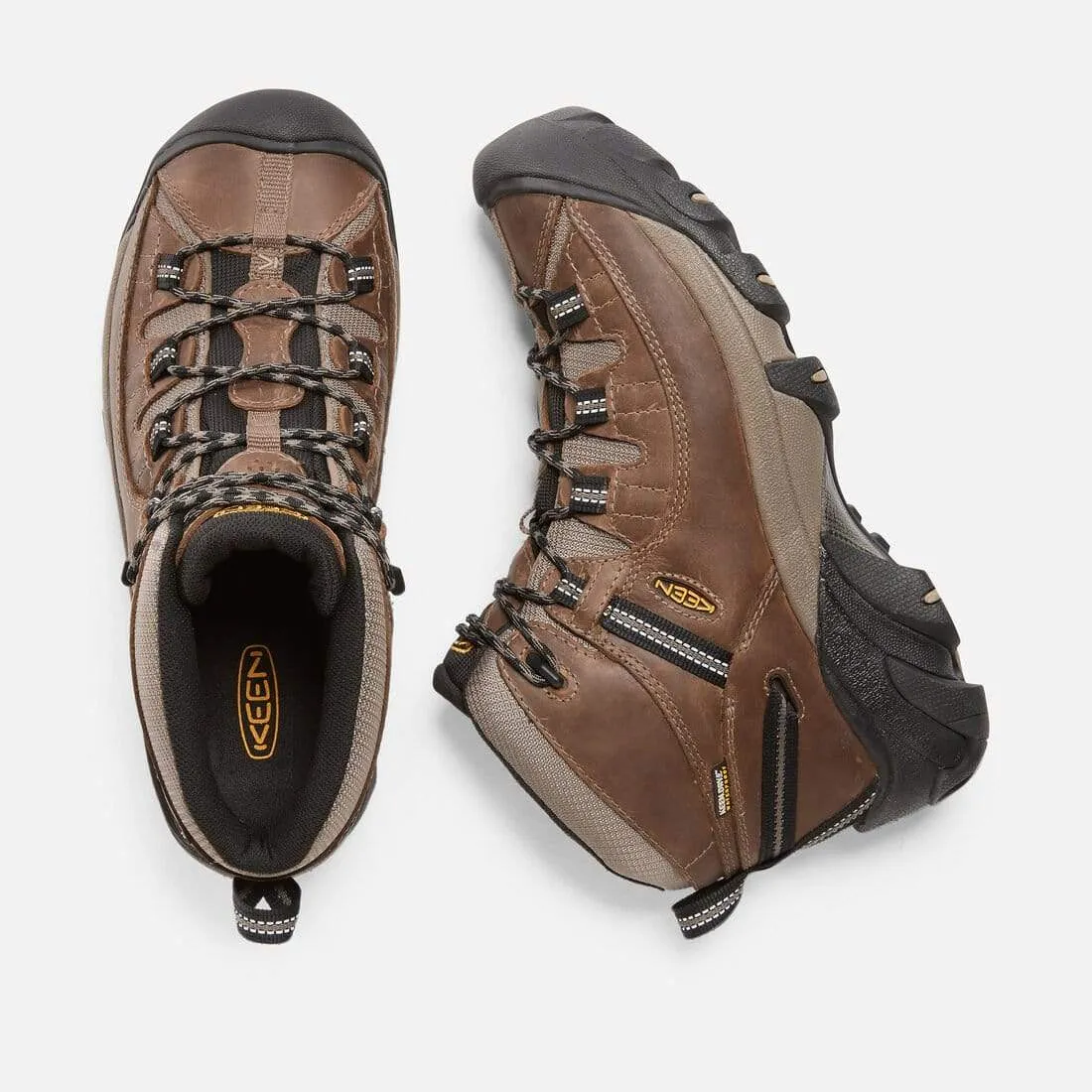 Keen Men's Targhee II Mid Waterproof Hiking Boots- Shitake/ Brindle