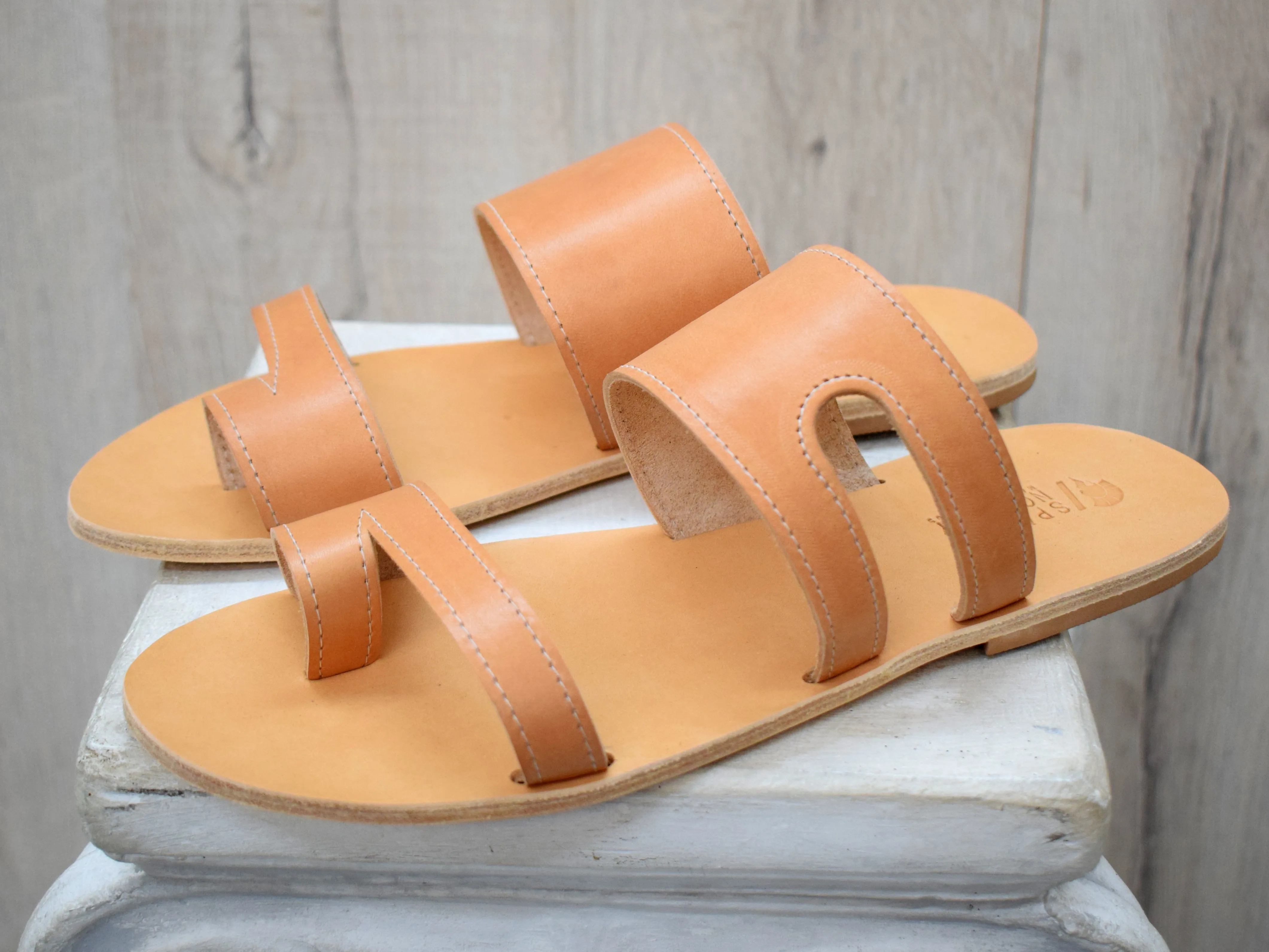 Leather Slides Sandals for Men