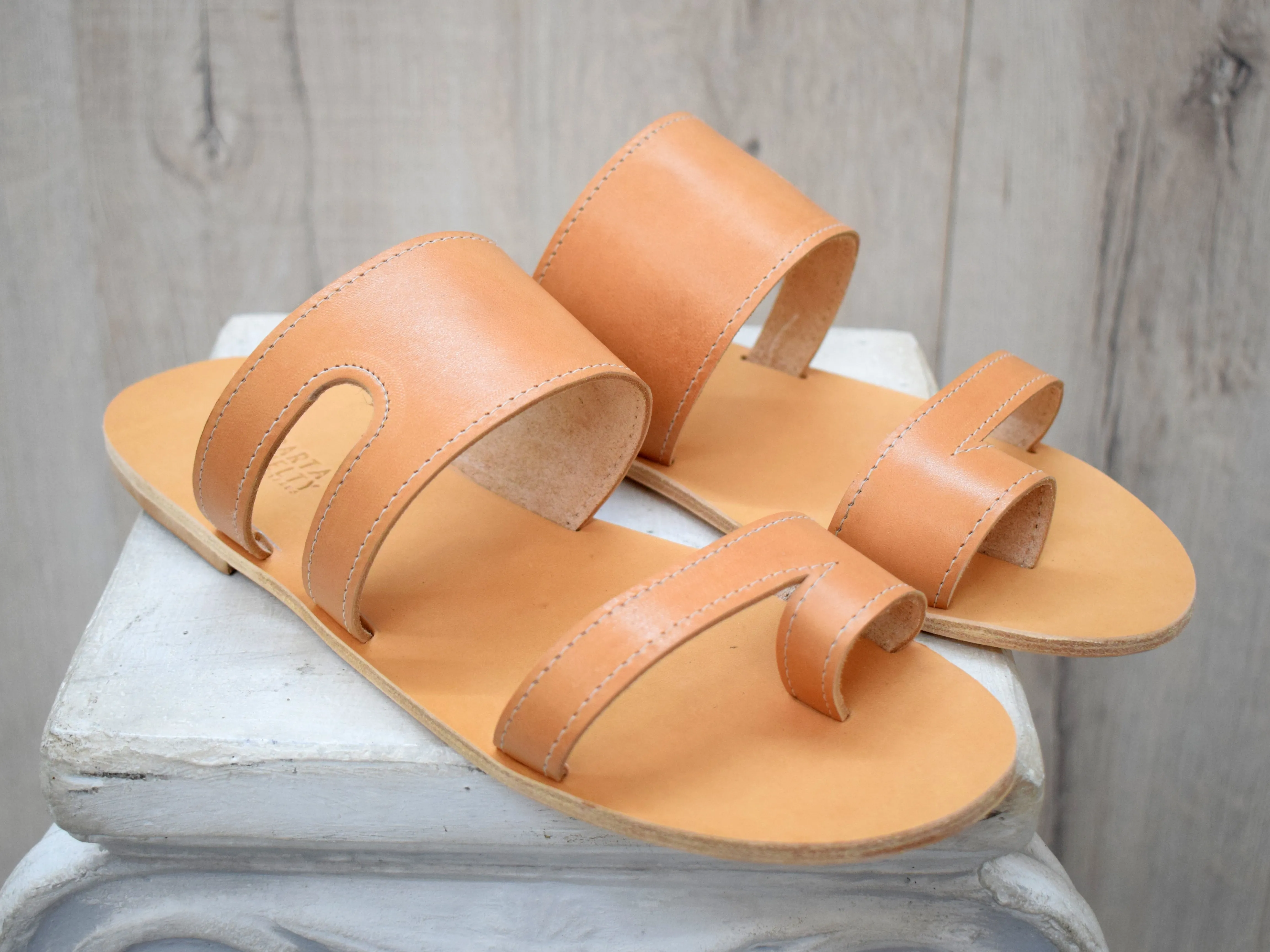 Leather Slides Sandals for Men