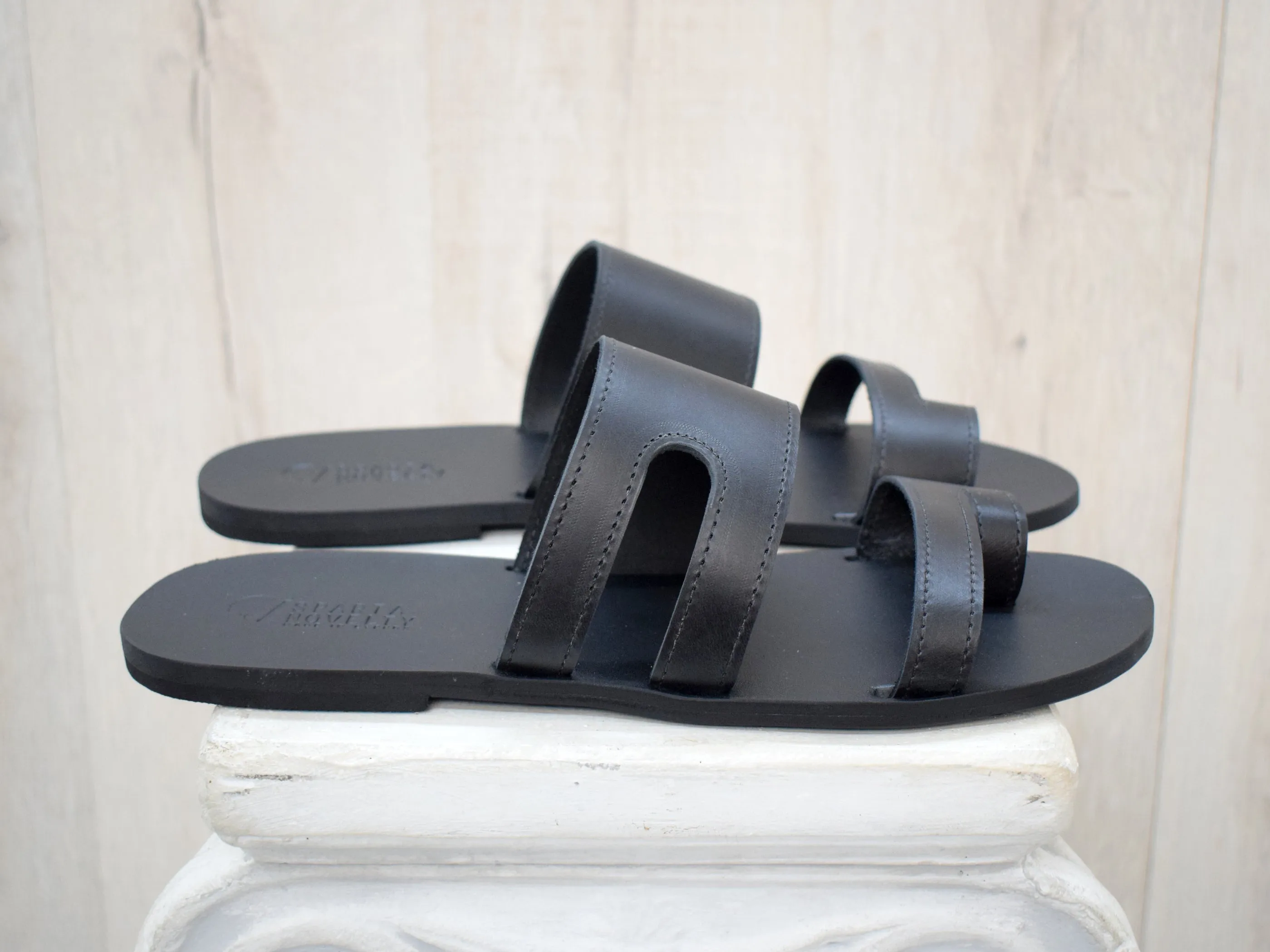 Leather Slides Sandals for Men