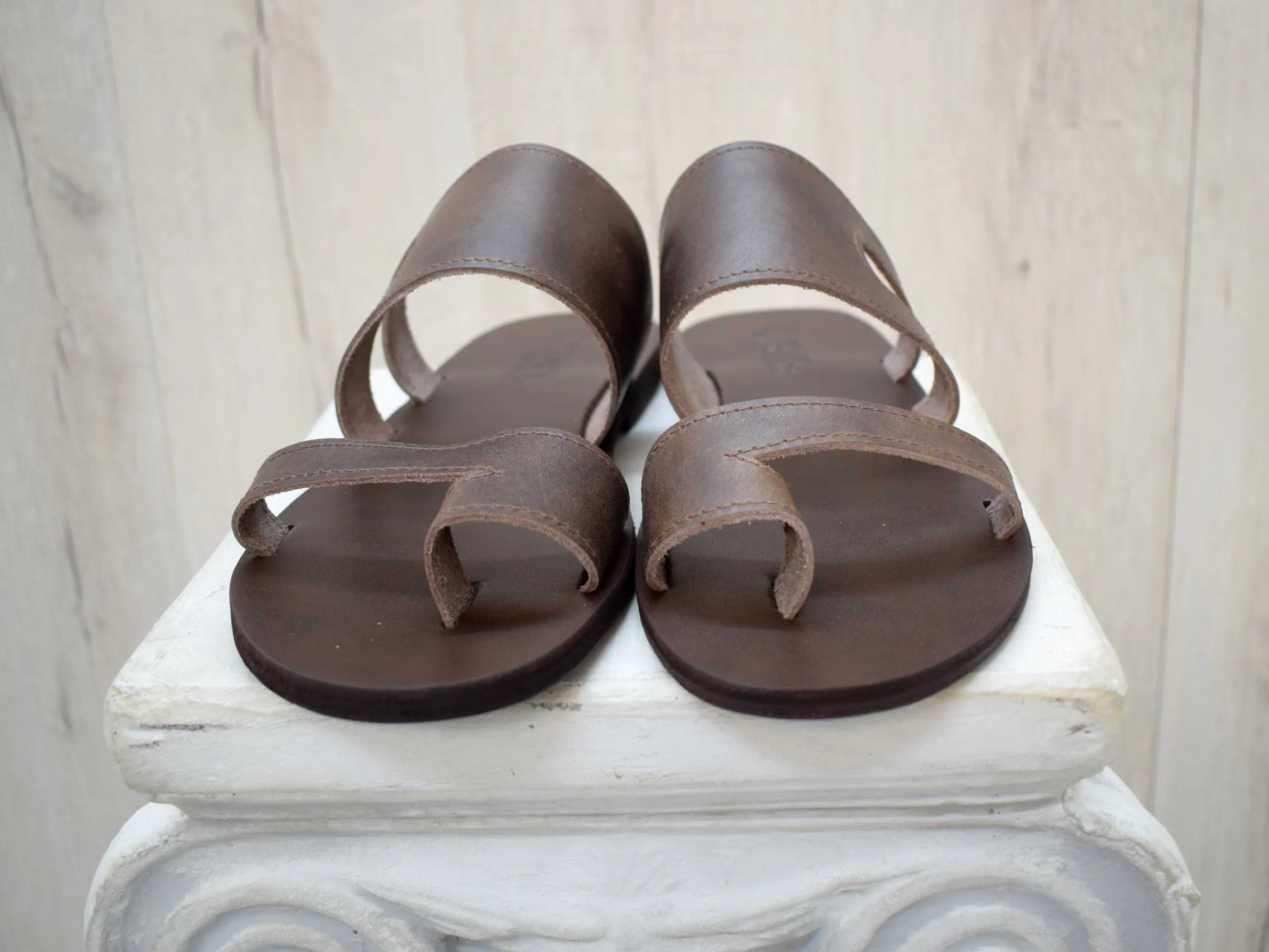 Leather Slides Sandals for Men