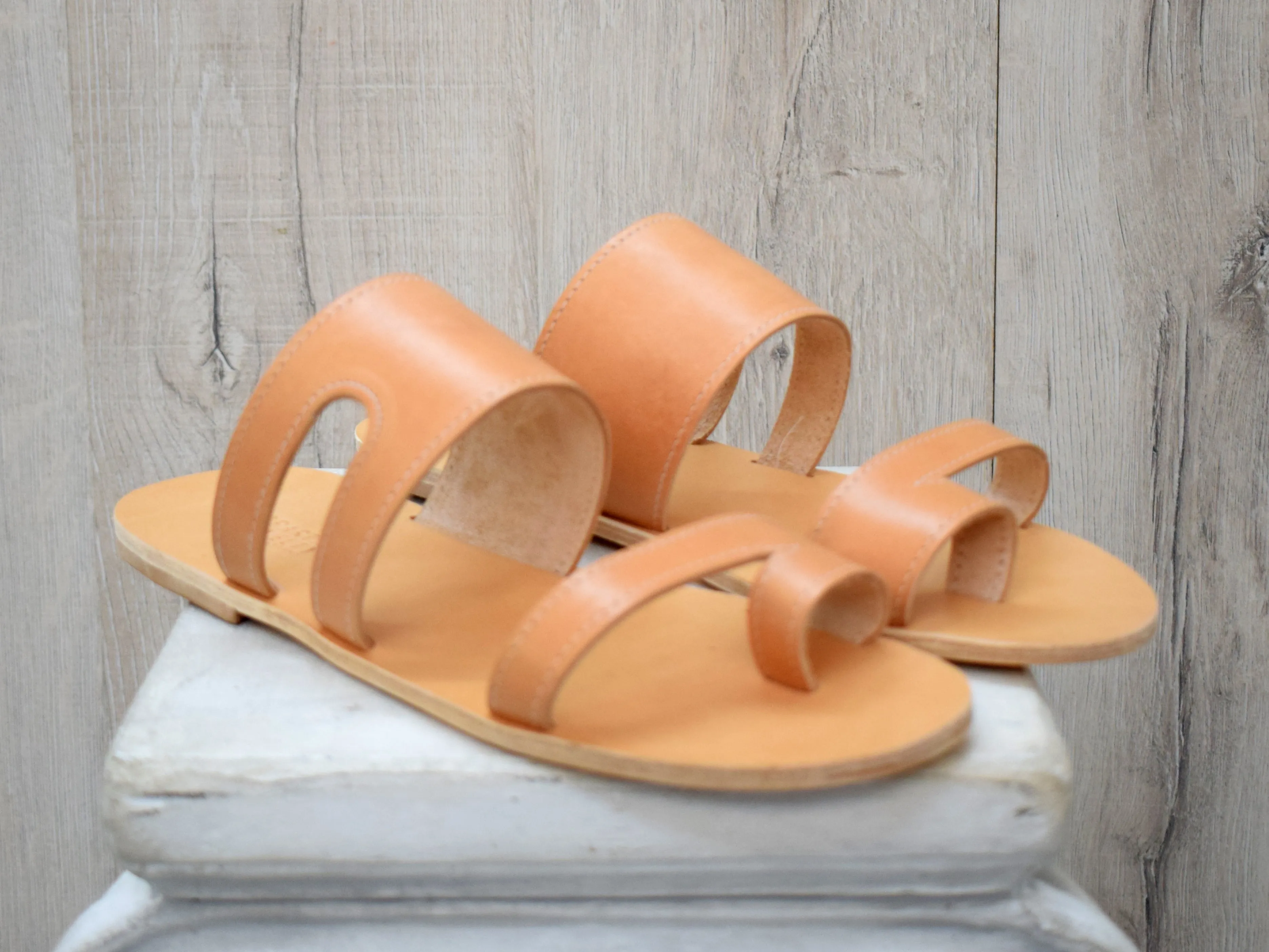 Leather Slides Sandals for Men