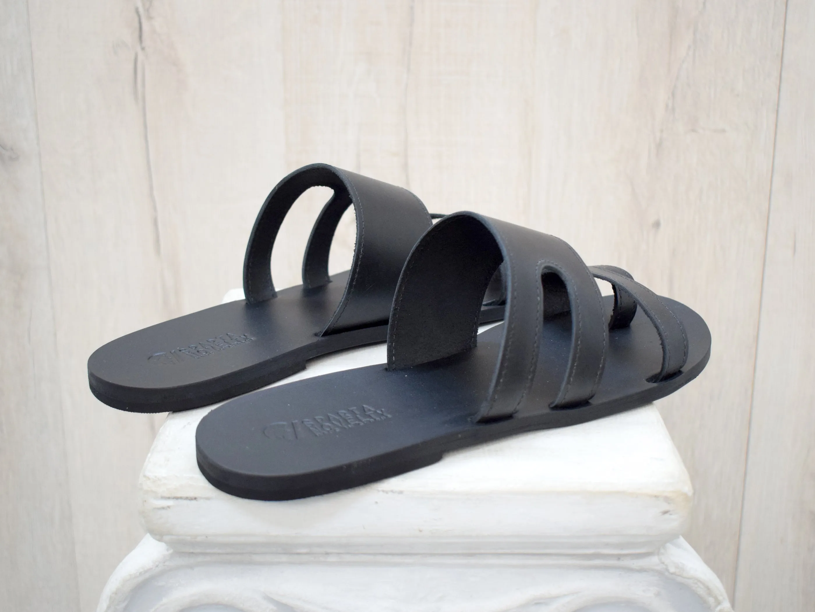 Leather Slides Sandals for Men