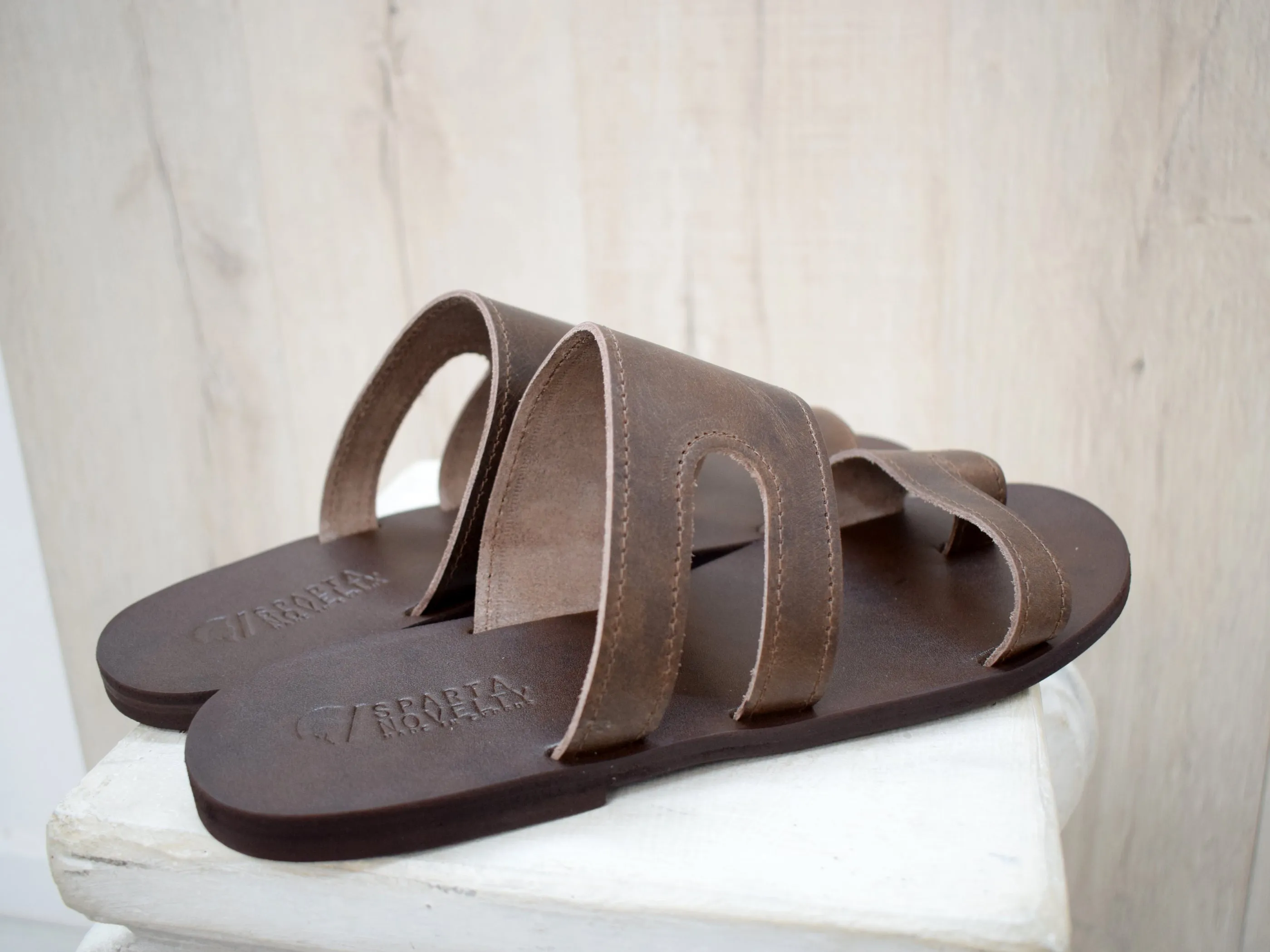 Leather Slides Sandals for Men