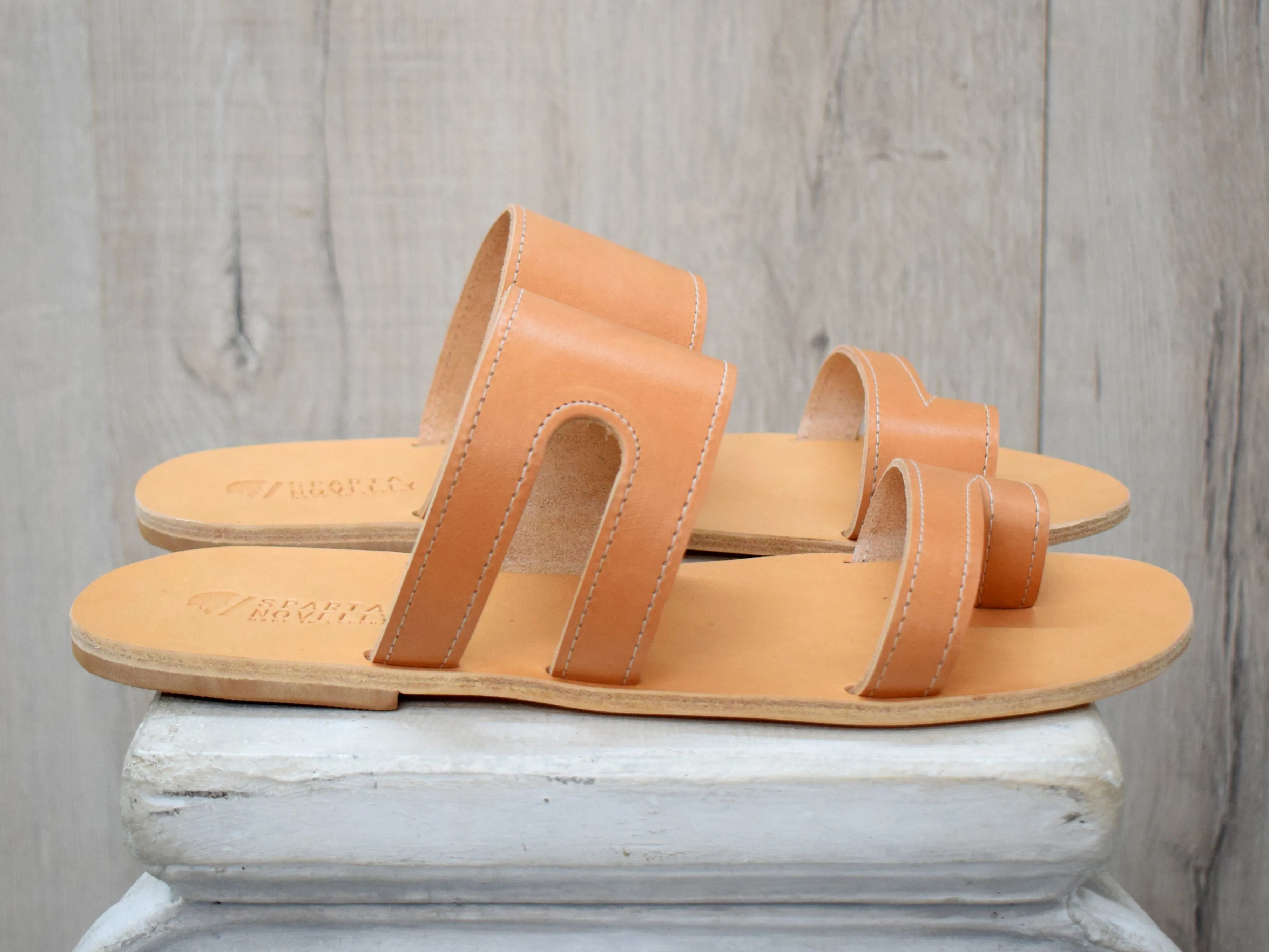 Leather Slides Sandals for Men
