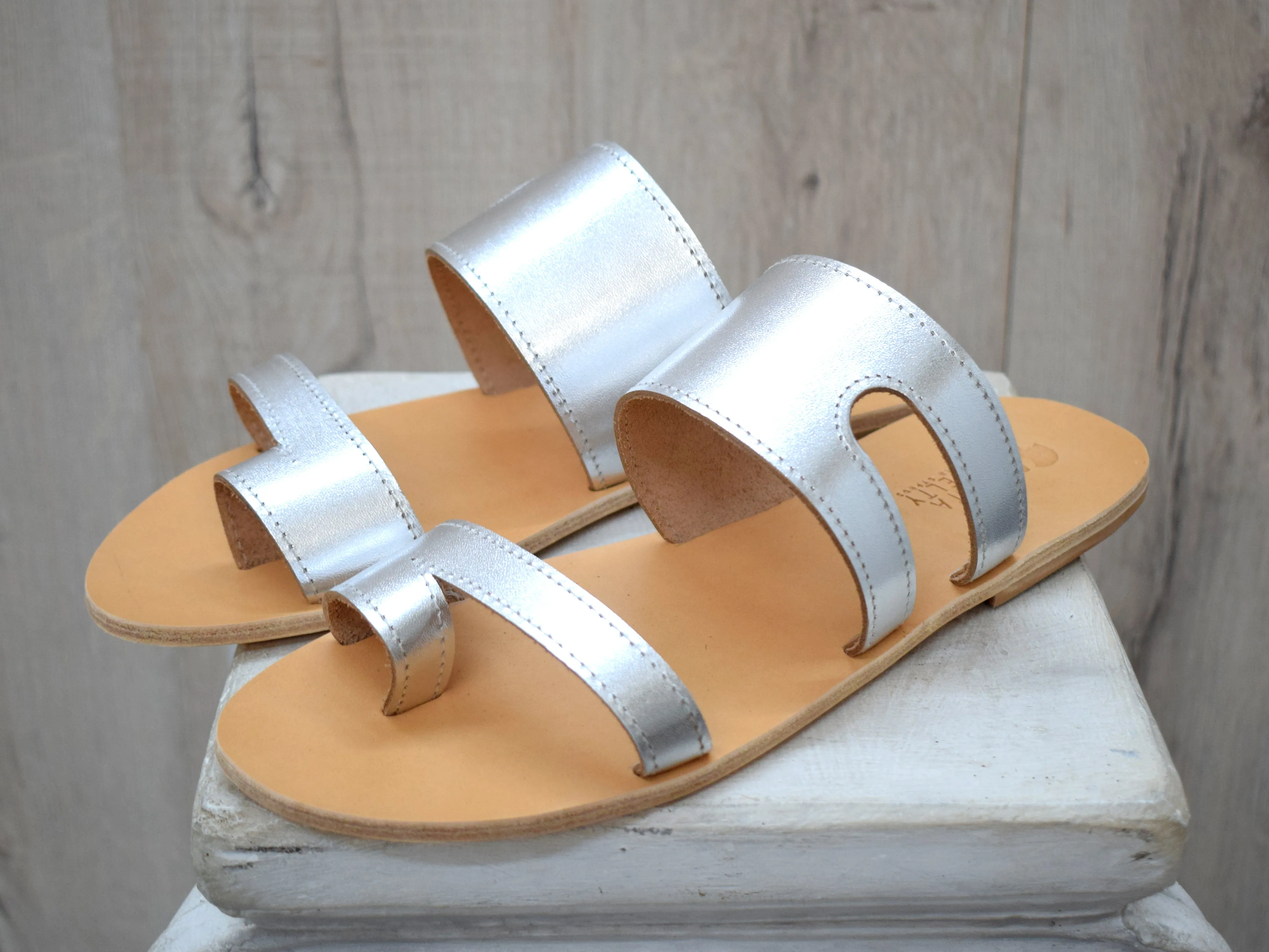 Leather Slides Sandals for Men
