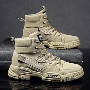 Men's Lace Up High Top Cool Outdoor Boots