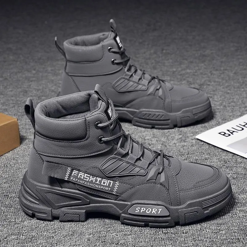 Men's Lace Up High Top Cool Outdoor Boots