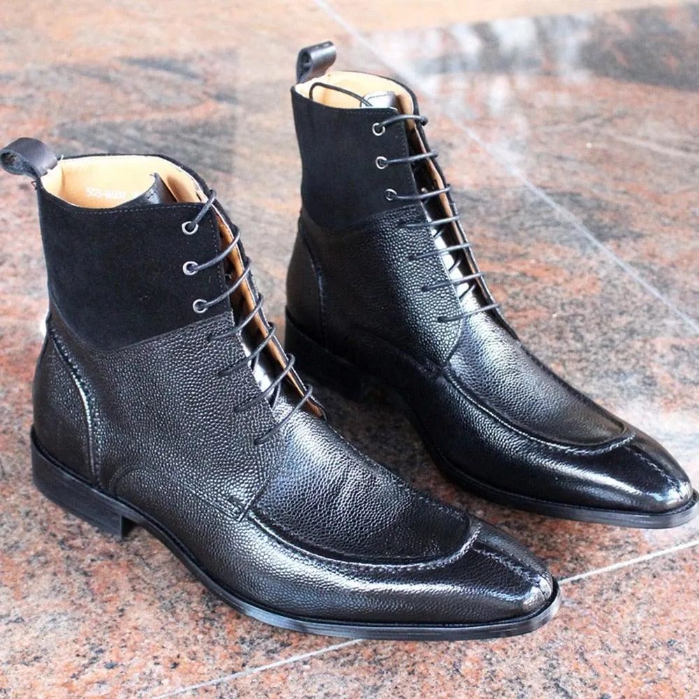 Men's Luxury High Top Genuine Leather Western Boot