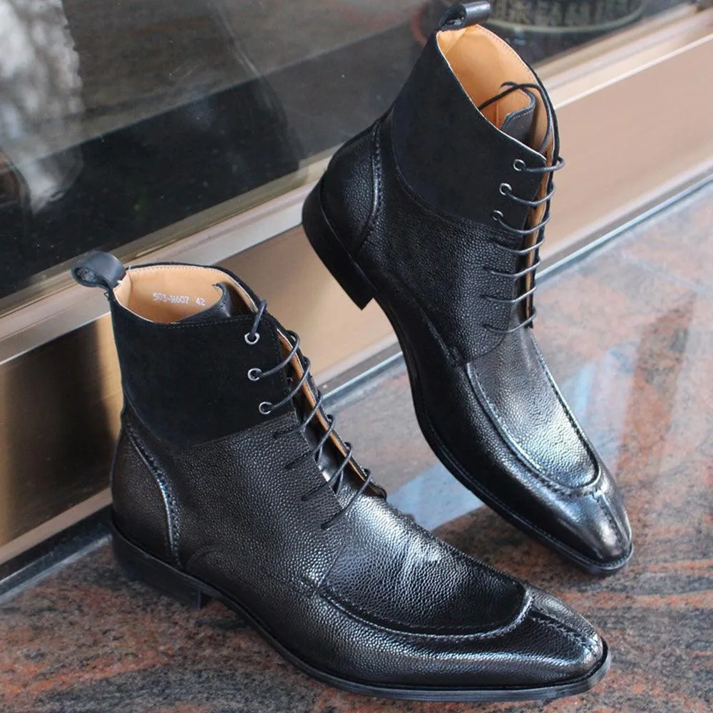Men's Luxury High Top Genuine Leather Western Boot