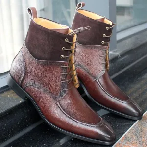 Men's Luxury High Top Genuine Leather Western Boot