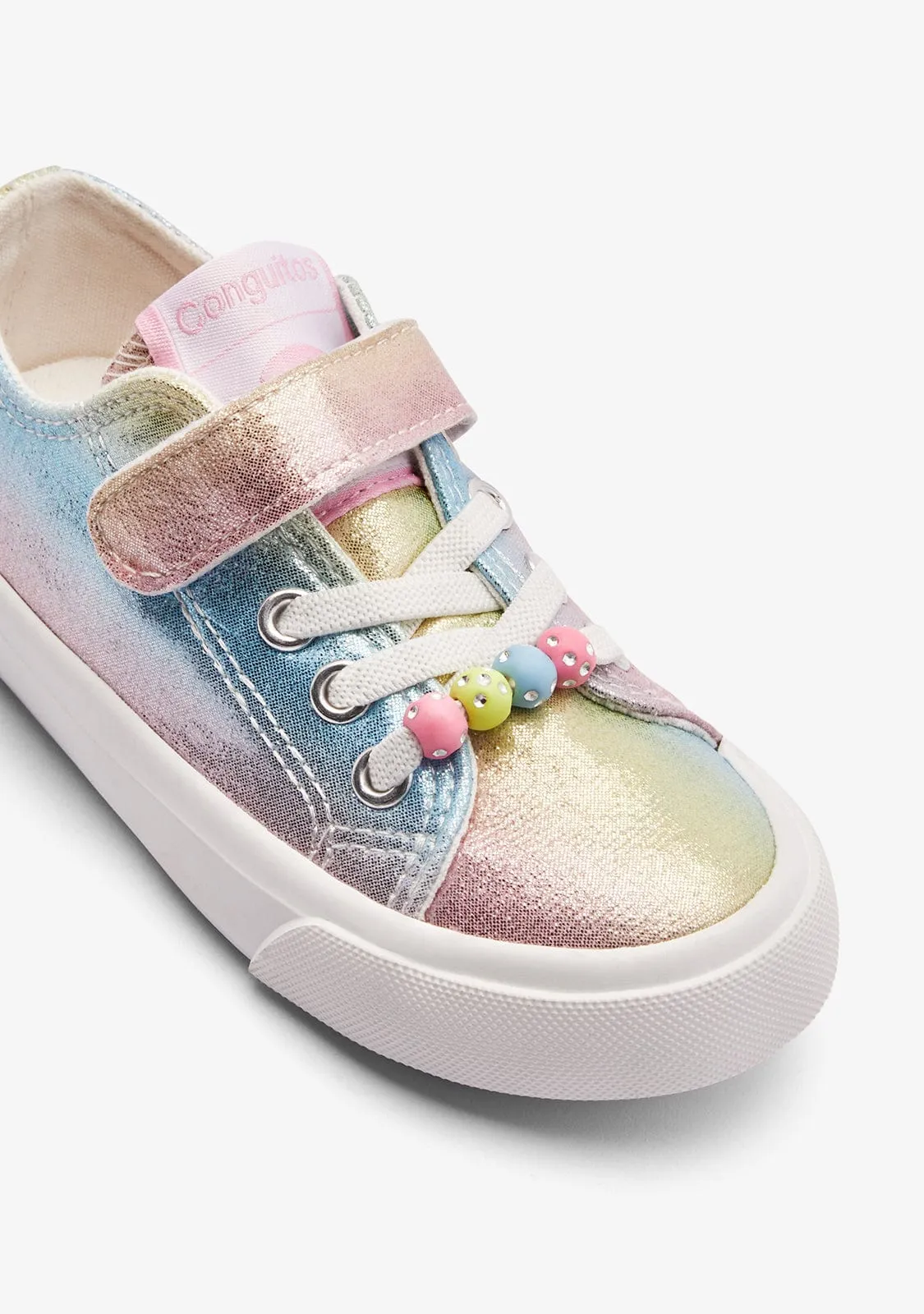 Multi Rainbow Glitter Sneakers