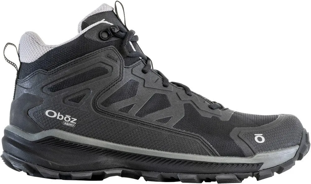 Oboz Men's Katabatic Mid Waterproof Hiking Boots- Black Sea