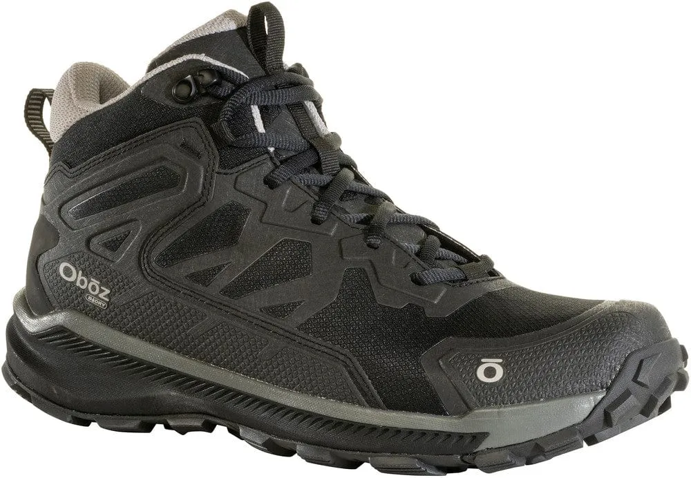 Oboz Men's Katabatic Mid Waterproof Hiking Boots- Black Sea