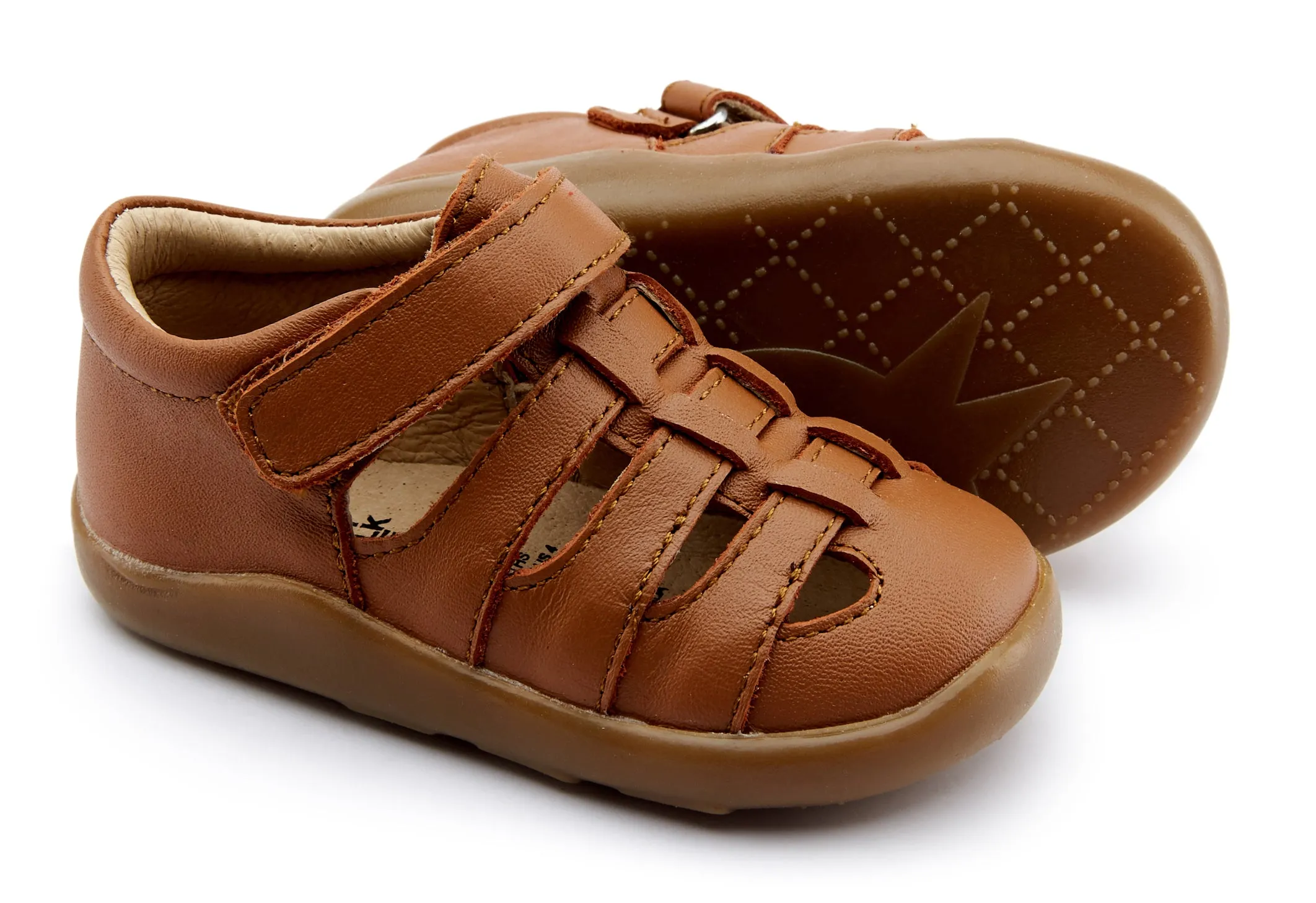 Old Soles Girl's and Boy's 8022 Ground Cage Sandals - Tan