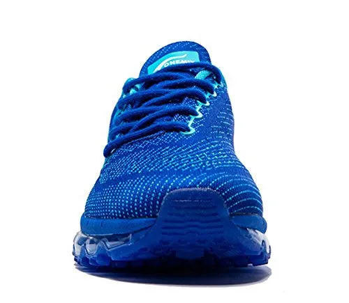 Onemix Men's Air Running Shoes, Light Gym Outdoor Walking Sneakers Blue Size 8 D(M) US