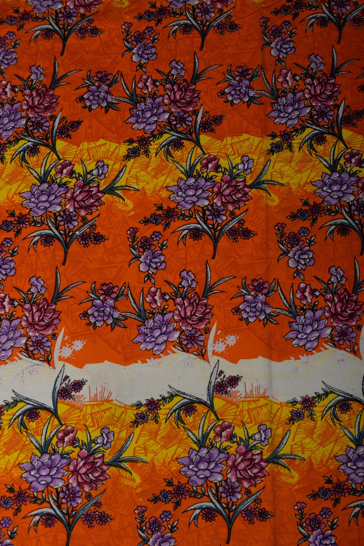 Orange Cotton Canvas Fabric