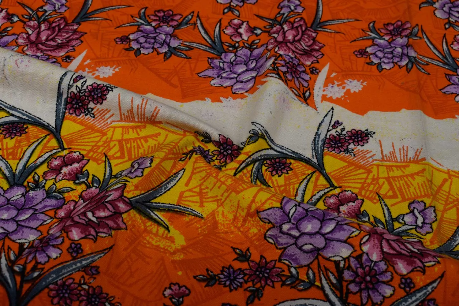 Orange Cotton Canvas Fabric