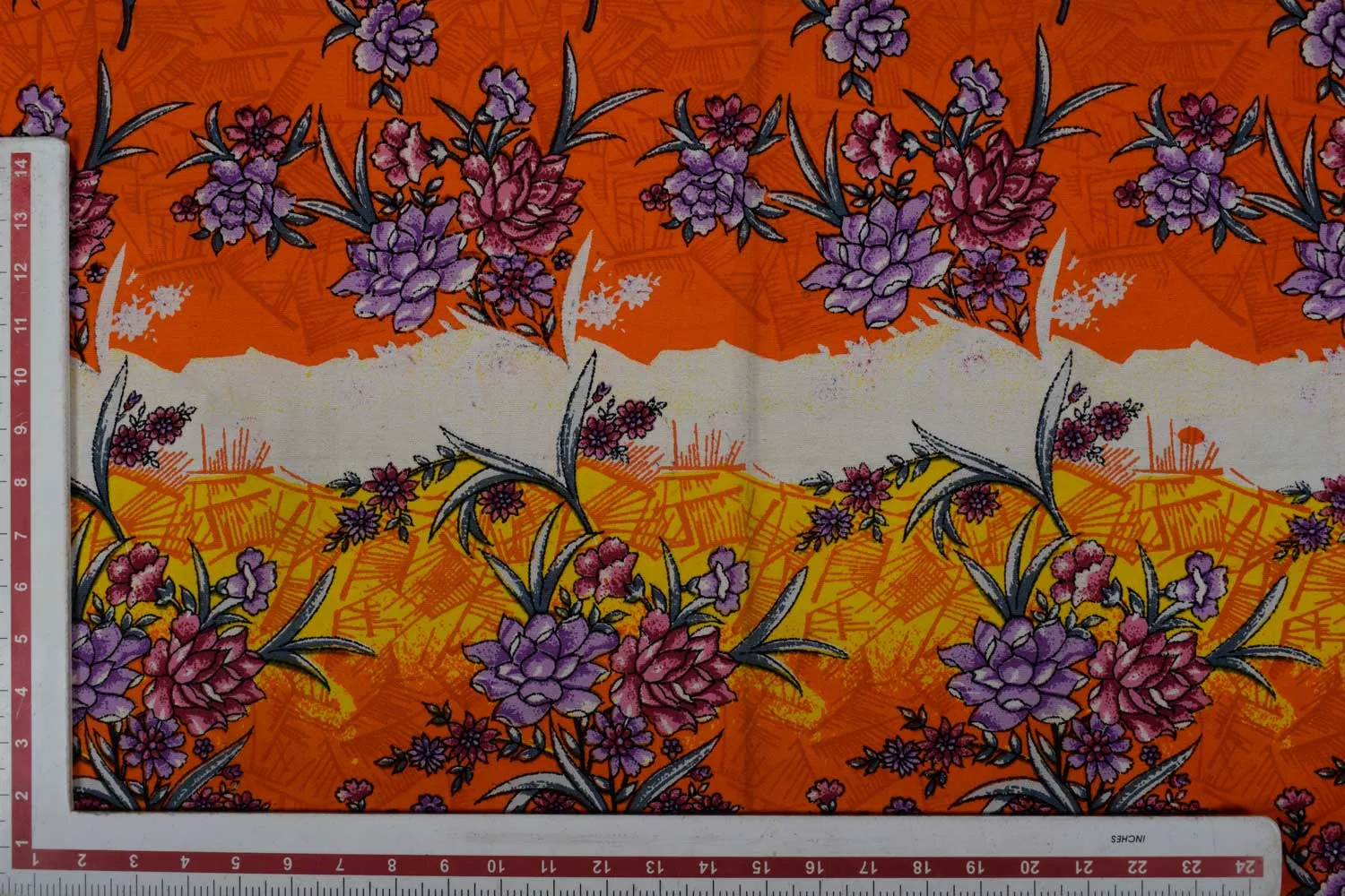 Orange Cotton Canvas Fabric