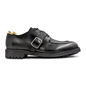 Overstrap Shoe in Black