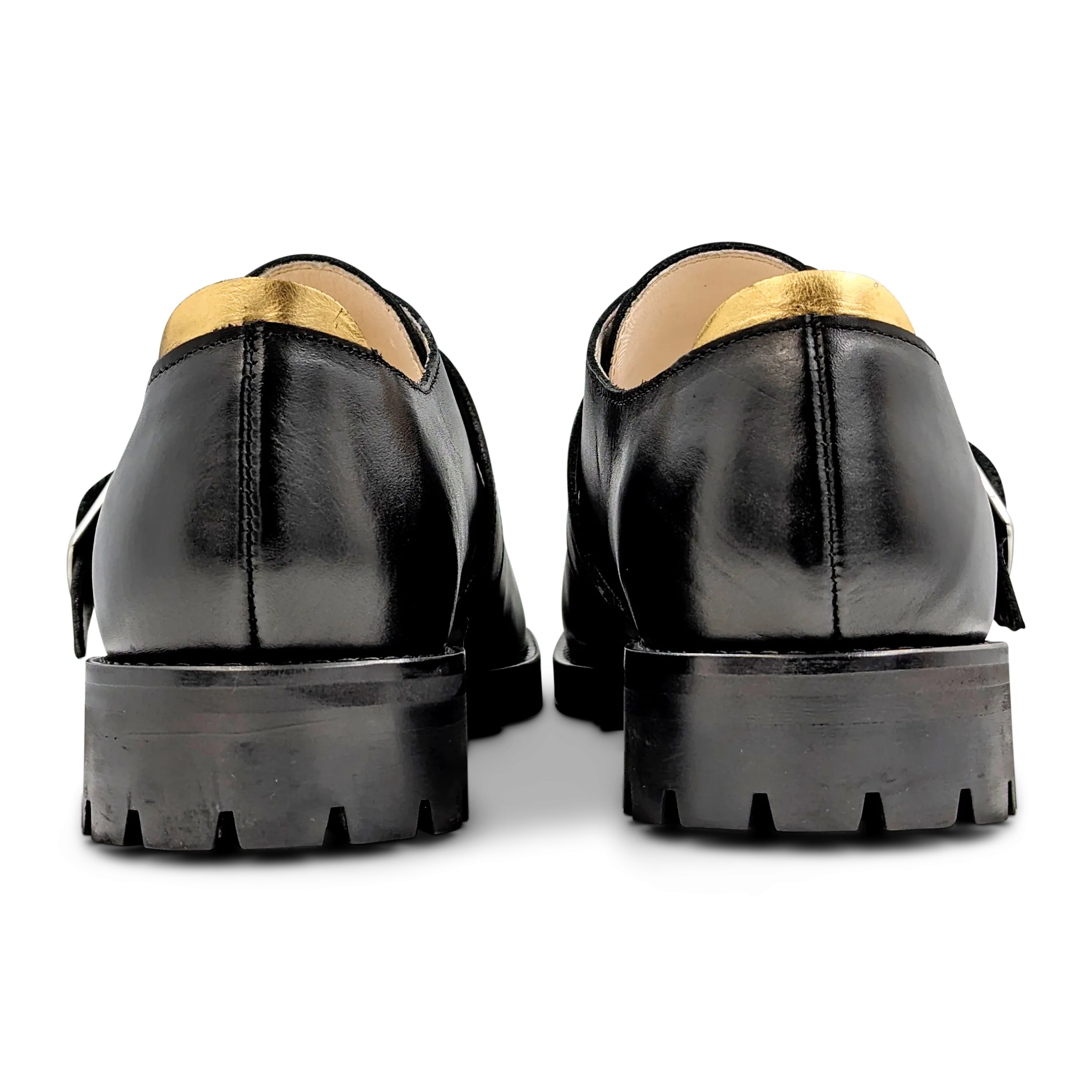 Overstrap Shoe in Black