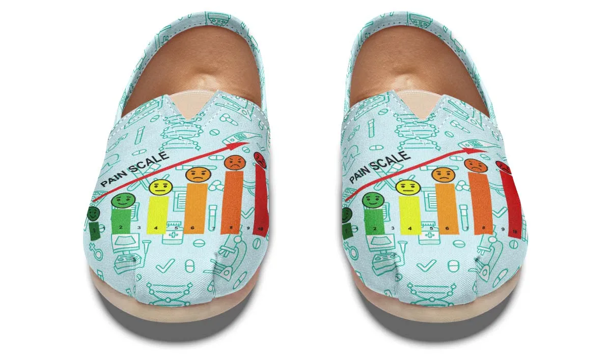 Pain Scale Casual Shoes