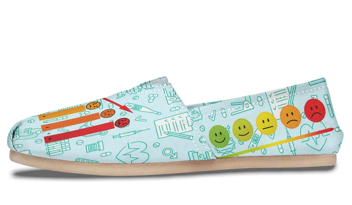 Pain Scale Casual Shoes