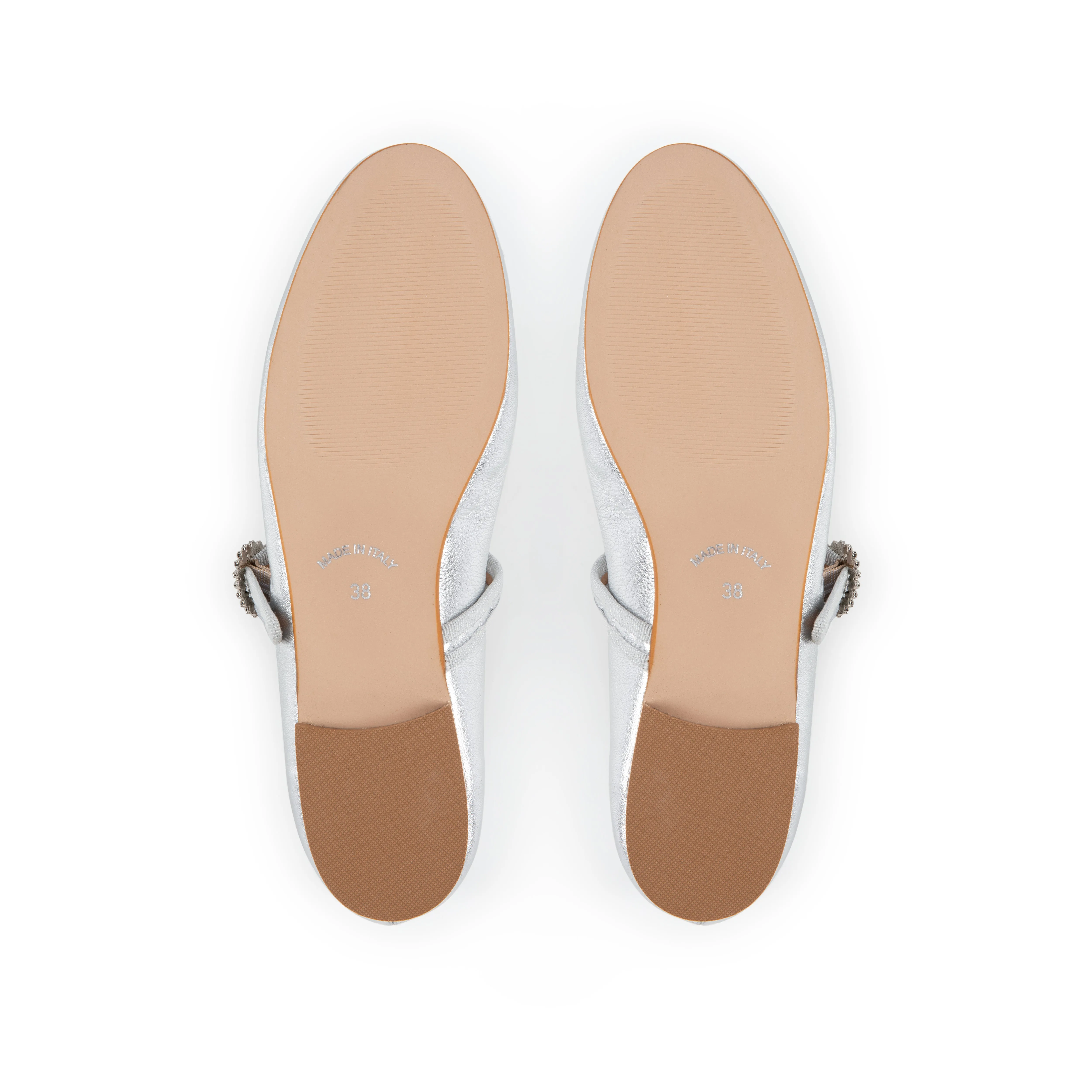 Sylvie: Silver Leather Mary Jane