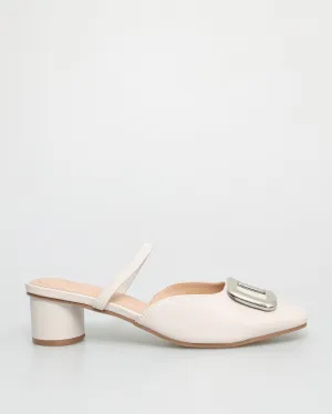 Tomaz NN278 Ladies Square Emblem Strappy Low Heels